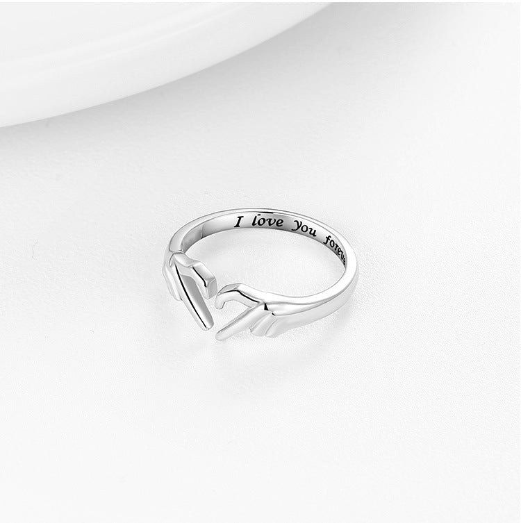 Heart Hand Ring - Adjustable