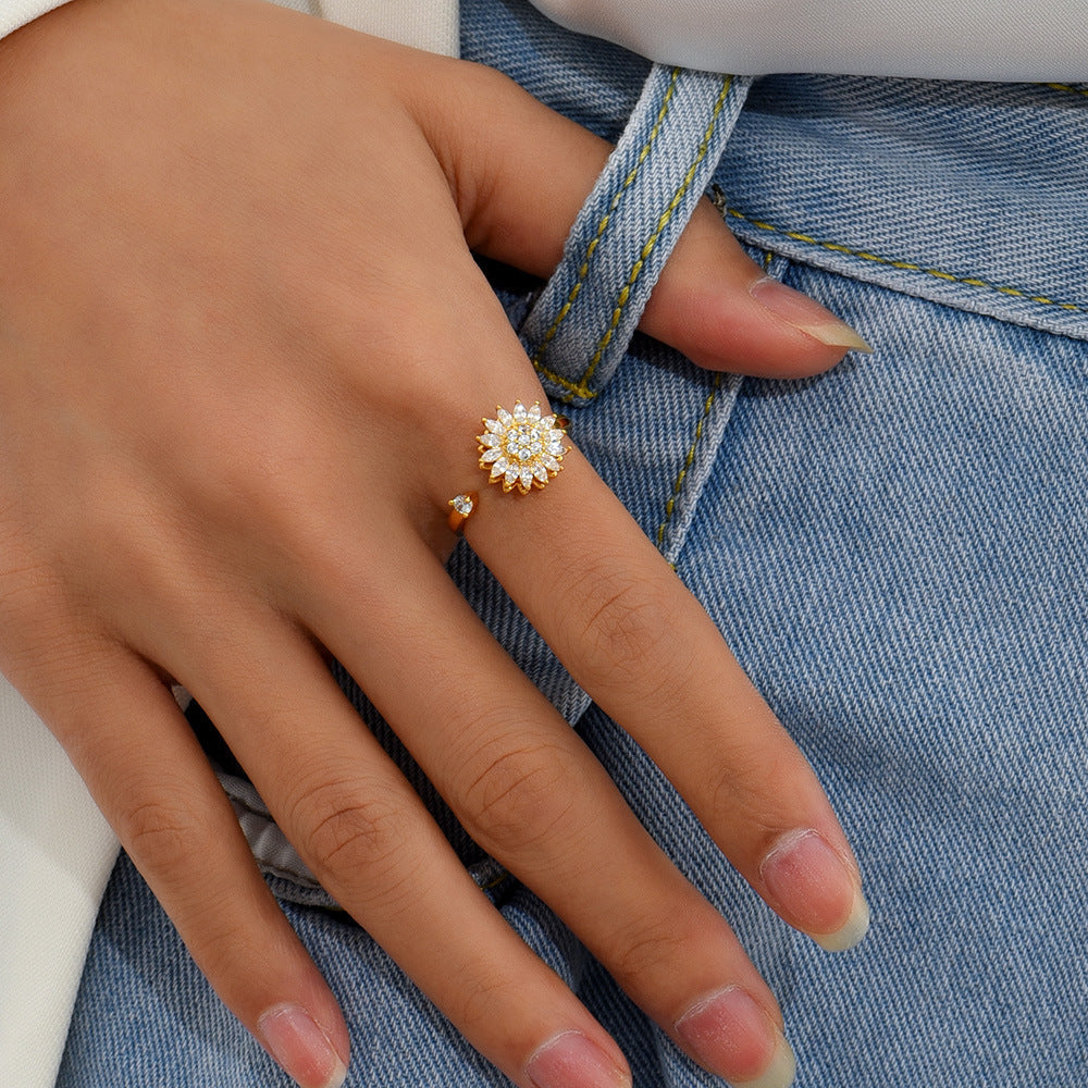 Sunflower Ring - Adjustable