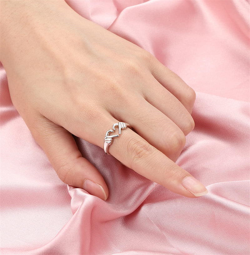 Heart Hand Ring - Adjustable