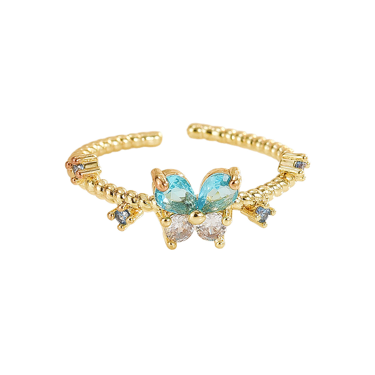 Azure Flutter Ring - Adjustable