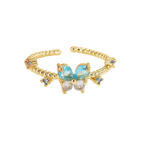 Azure Flutter Ring - Adjustable