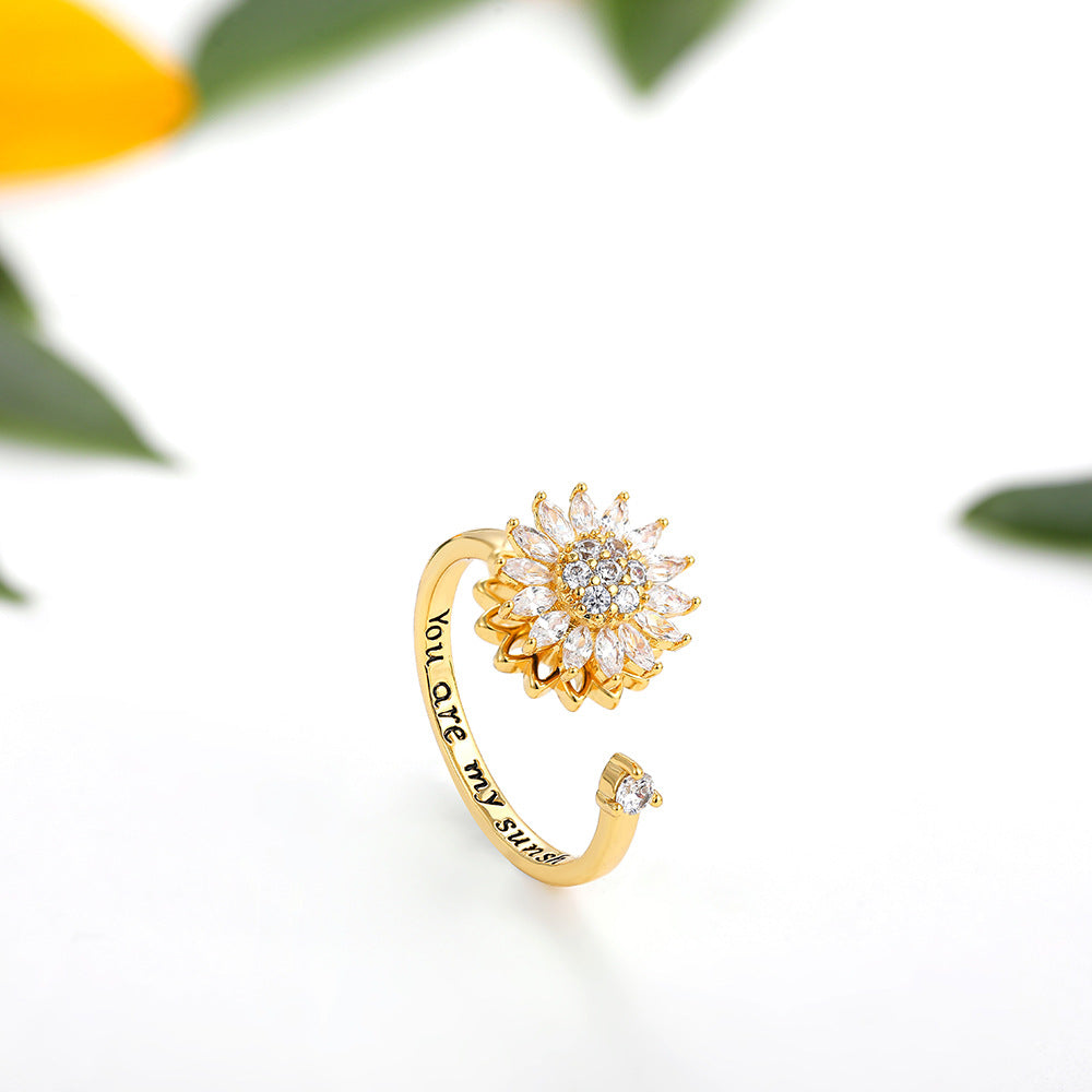 Sunflower Ring - Adjustable