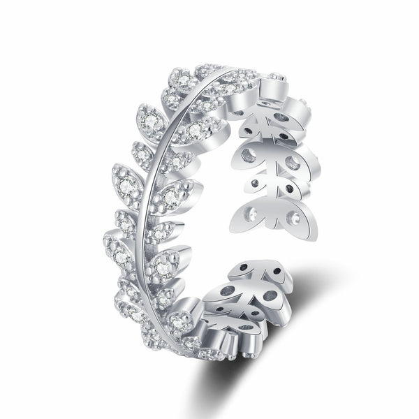 Elaris Leaf Ring - Adjustable