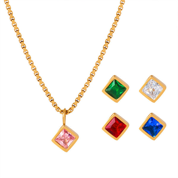 Angular Square Necklace