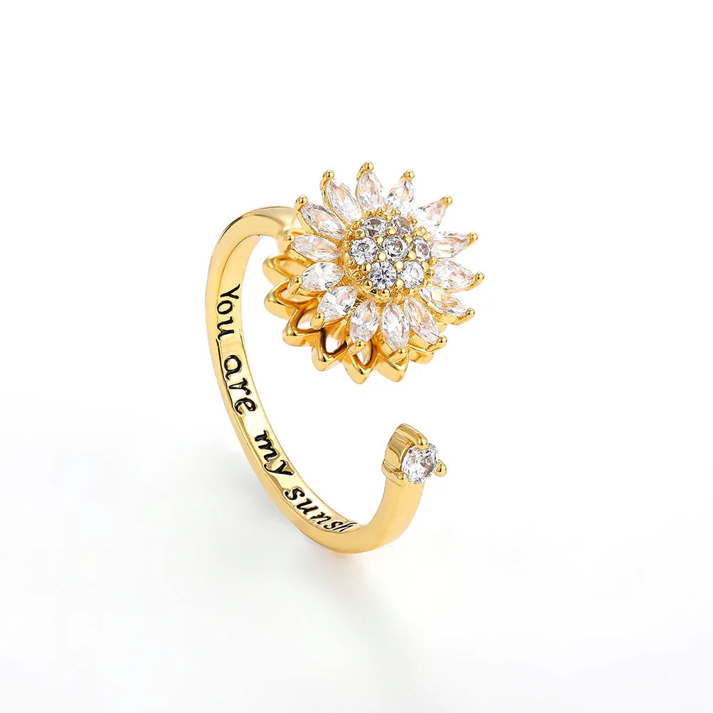 Sunflower Ring - Adjustable